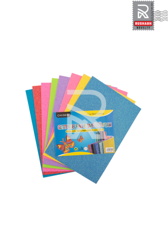 Foam Self Adhesive Sheets A4 - 2mm (10pc) Assorted Colours